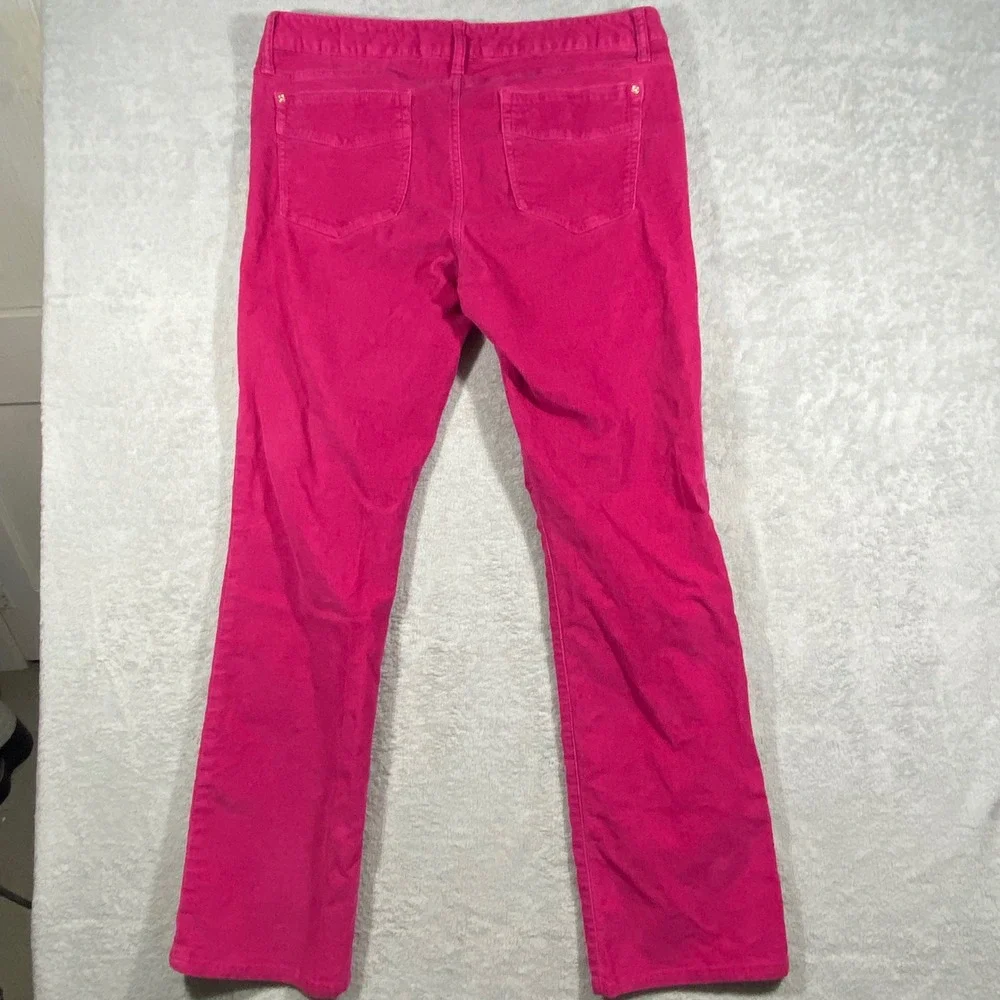 Gap 1969 Real Straight Pink Corduroy Pants‎ Womens Size 33/16 Straight Leg